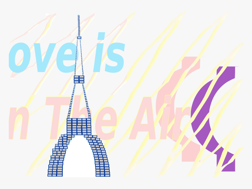 E-card Love Is In The Air La Tour Eiffel Tower 30 Aug - Poster, HD Png Download
