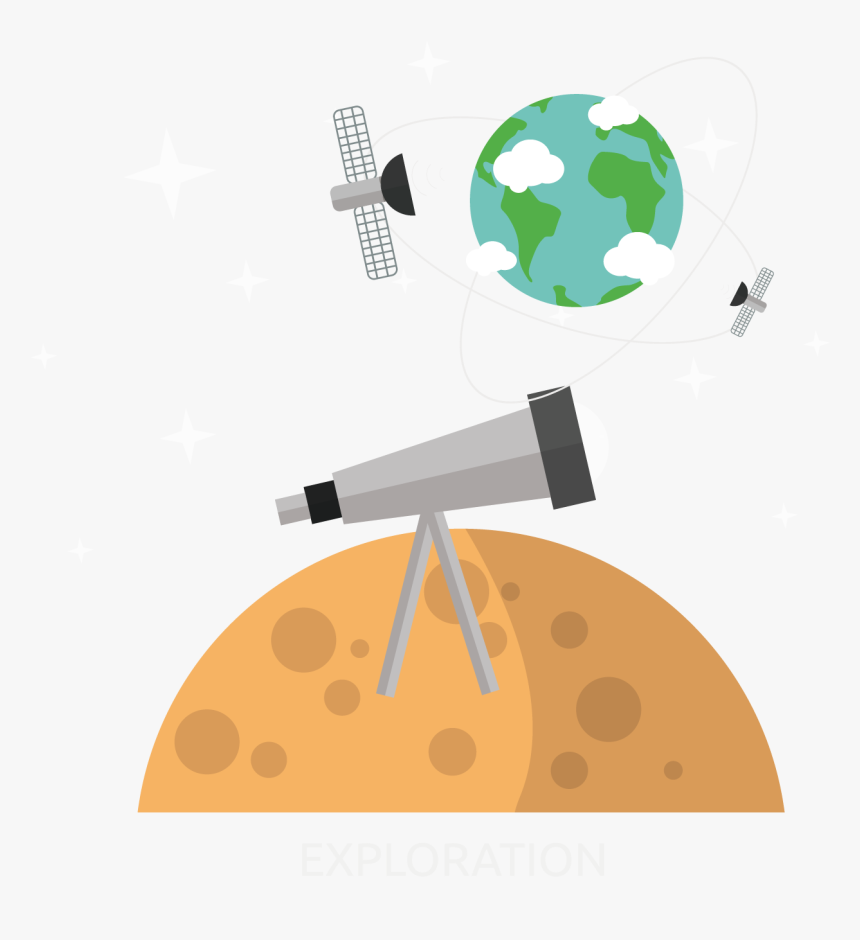 Astronomy Clip Art Moon Space Illustration - Space Illustration Transparent, HD Png Download