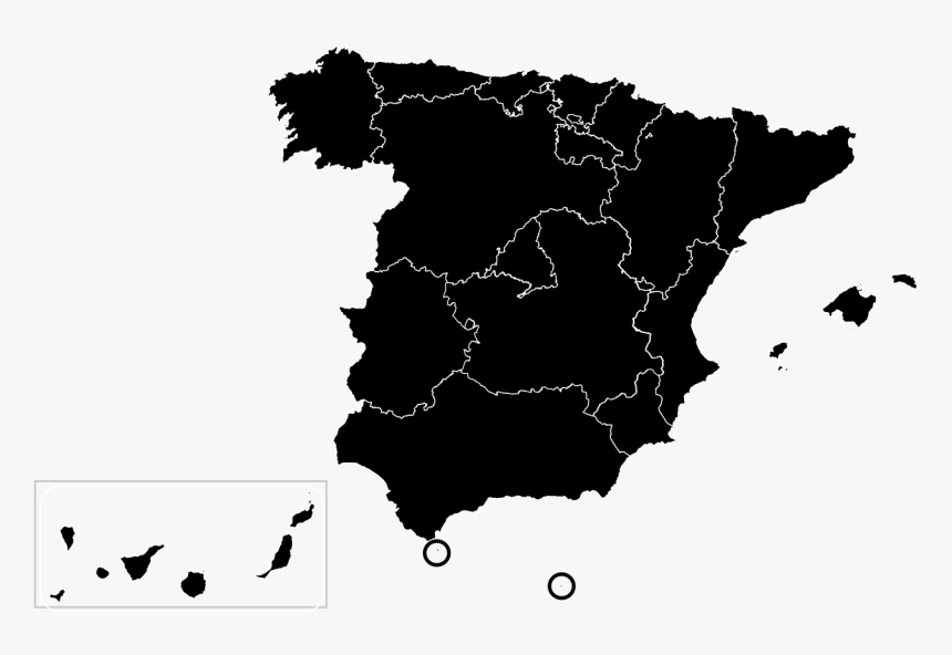 Spain Map Vector Png, Transparent Png