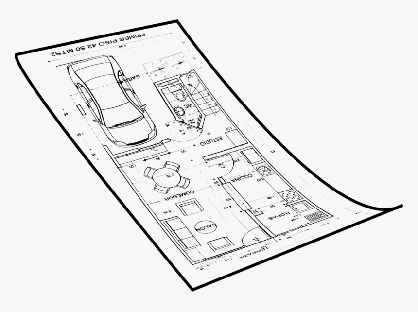 Flat, House, Apartment - Planos Png, Transparent Png