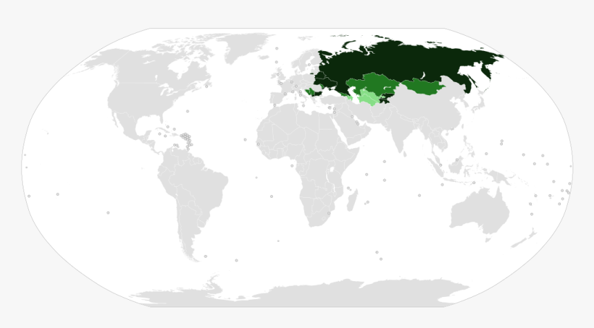 Cyrillic World Map 2008 36rvz - Countries With A Smaller Economy Than Texas, HD Png Download