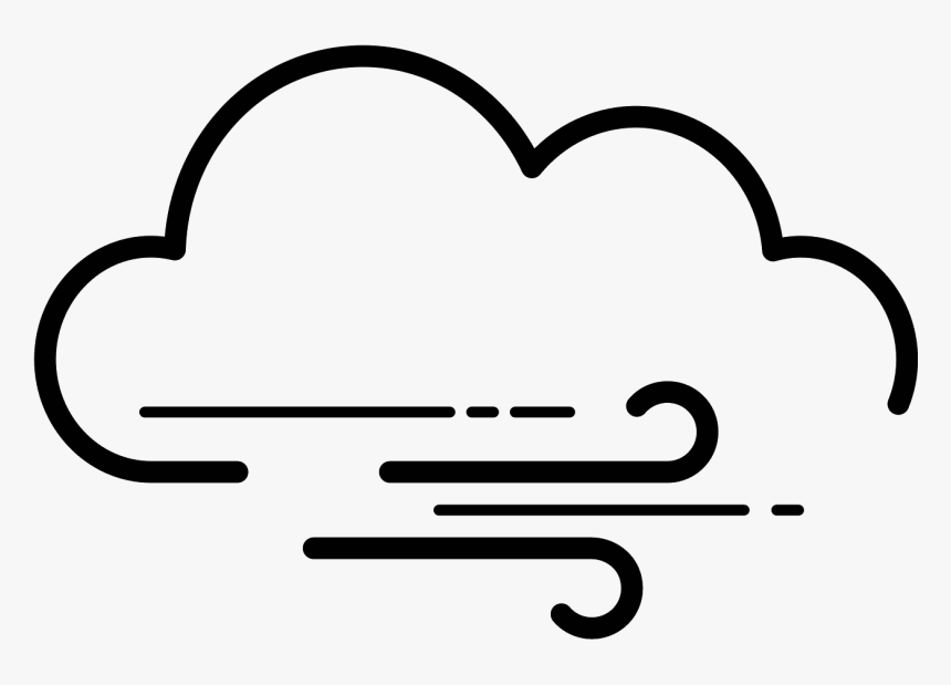 Windy Weather Icon - Heart, HD Png Download