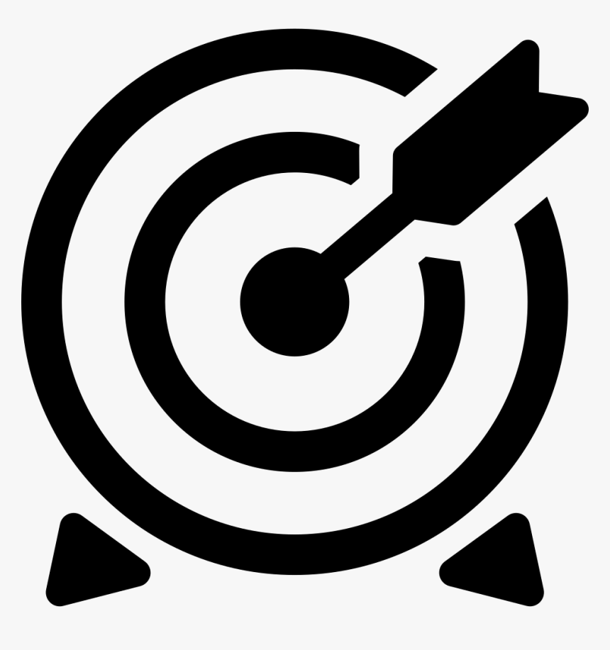 Darts - Focus Icon White Png, Transparent Png