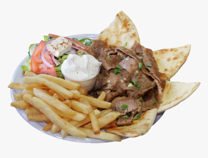 Menu Greek Corner Gyros - French Fries, HD Png Download