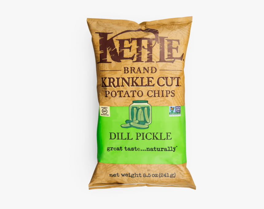 Krinkle Cut Dill Pickle Kettle Chips Dill, HD Png Download , Transparent Png Image PNGitem