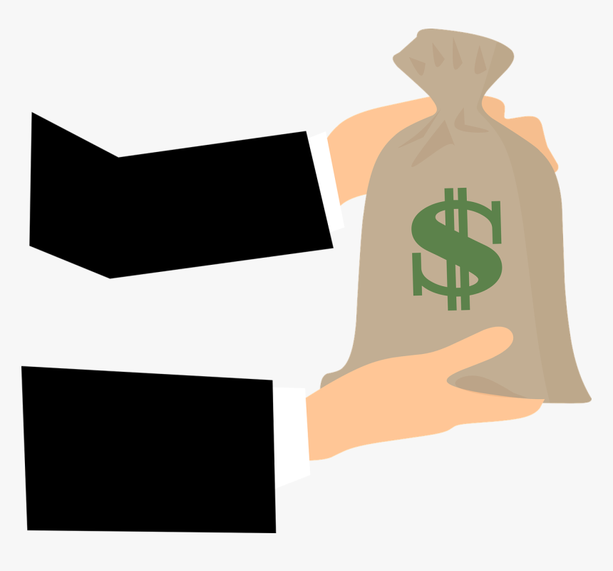 Bag, American, Business, Holds, Money, Dollar, Merchant - Money Bags Pounds Png, Transparent Png