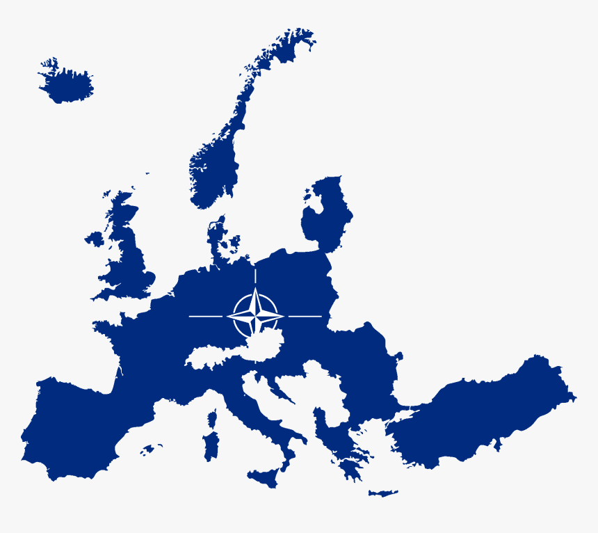 Flag Map Of Nato Countries - Eu Countries Png, Transparent Png