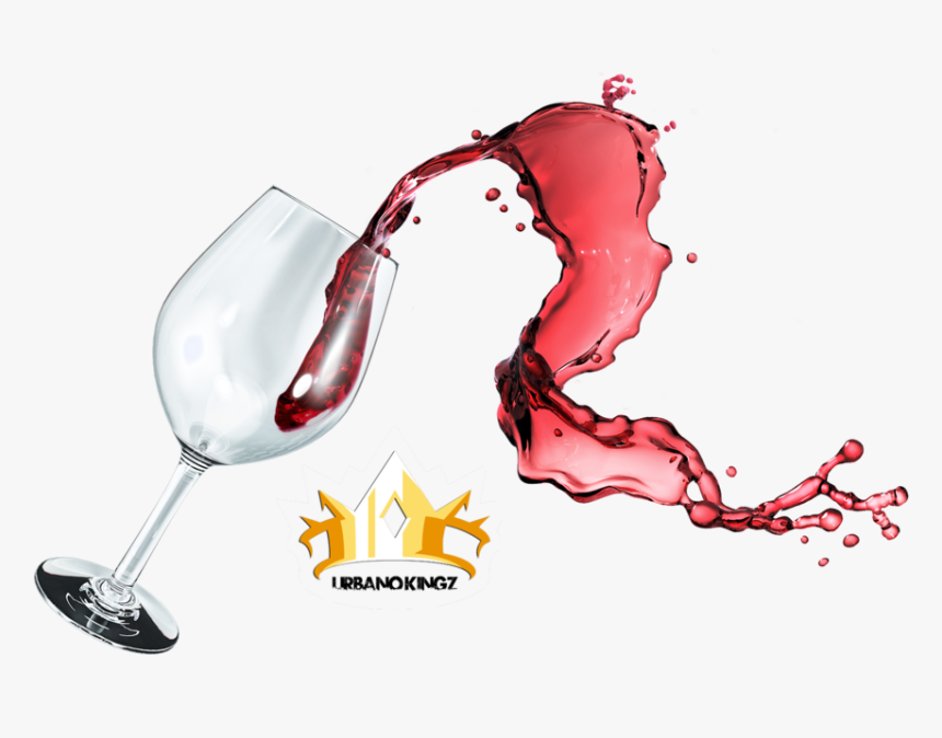 Vector Transparent Stock Wine Splash Png - Splashed Wine Glass Png, Png Download