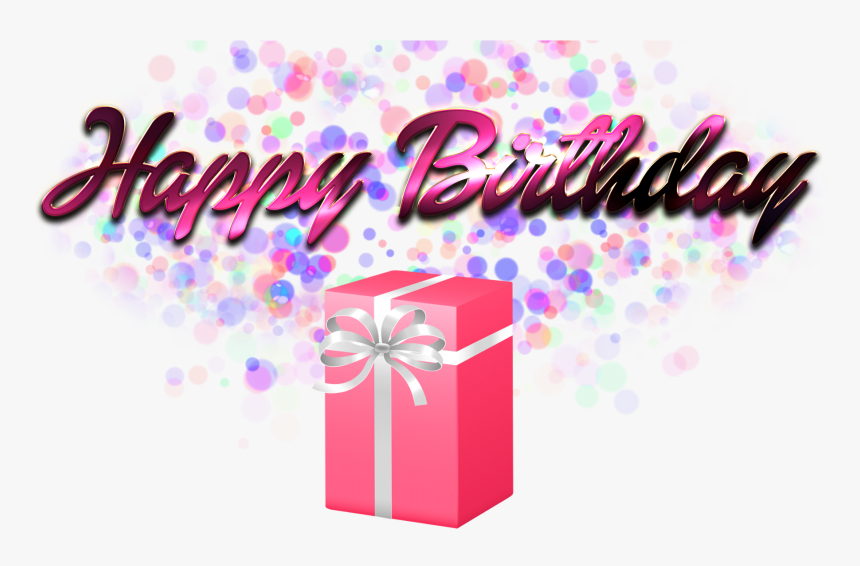 Happy Birthday Png Hd Pics - Gift Wrapping, Transparent Png