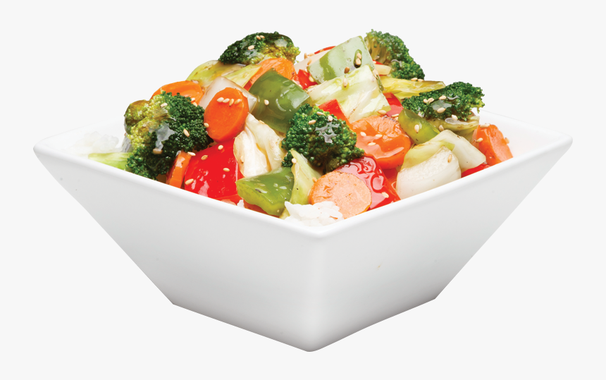 Vegetable Teriyaki Bowl - Bowl Food And Vegetables, HD Png Download