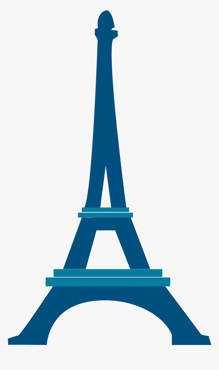 Blue Clipart Eiffel Tower - Tower Eiffel Illustration, HD Png Download