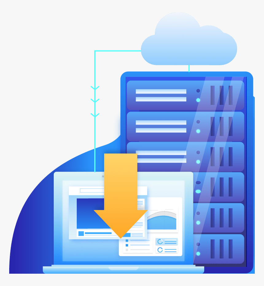 Web Design Illustration Hosting Png, Transparent Png