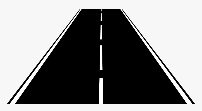 Highway, Road, Lanes, Asphalt, Dashed, Roadway - Straight Road Cartoon Png, Transparent Png