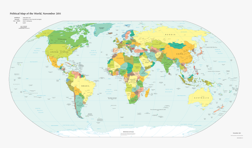 Map Of The World S Countries According To The U - World Map, HD Png Download