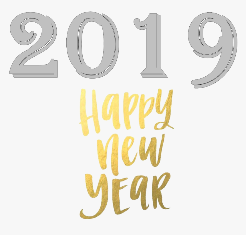 2019 Happy New Year Png Free Images - 2019 Happy New Year Png, Transparent Png