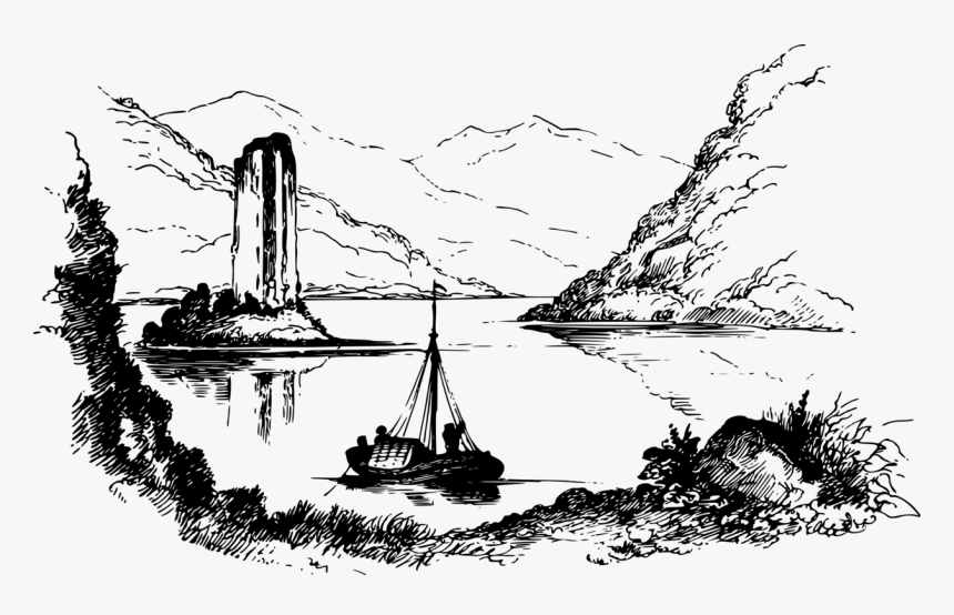 Art,caravel,monochrome Photography - Illustration, HD Png Download
