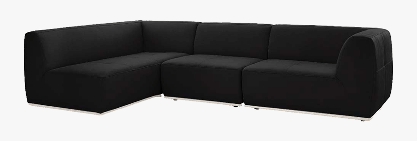 Leatherette Sofa Set In L Shape With Short Back - Studio Couch, HD Png Download