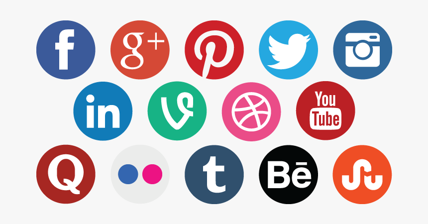 Social Media Marketing Icon - Transparent Background Social Media Icons Png, Png Download