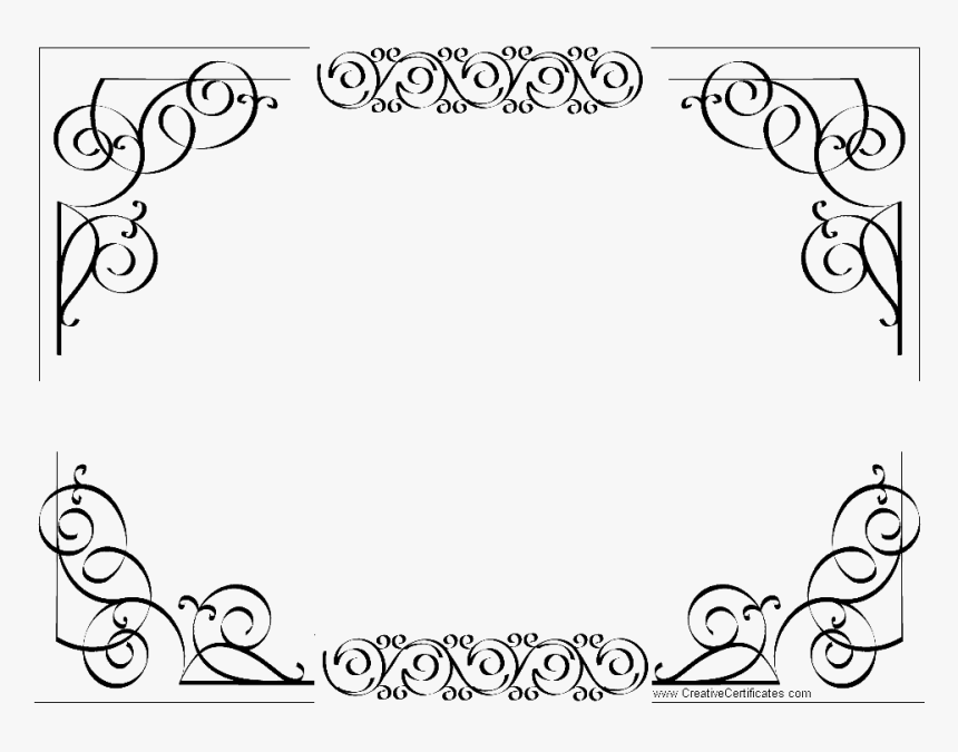 Certificate Border Template, HD Png Download