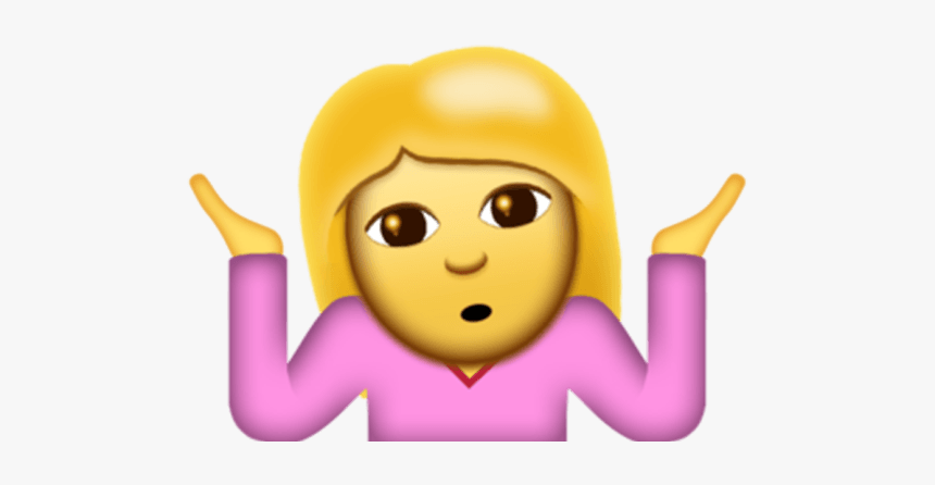 Emoticon Levantando Los Hombros, HD Png Download