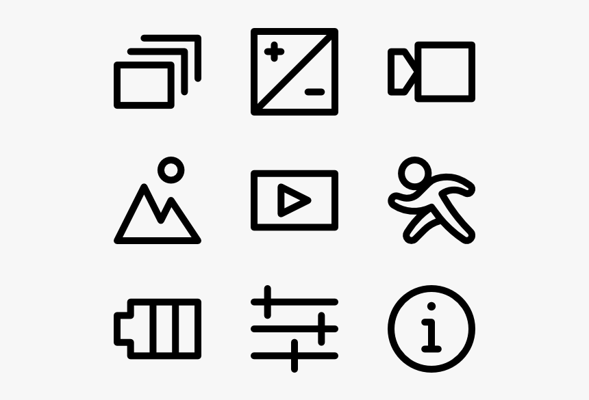 Camera Interface - Icon Multimedia Png, Transparent Png