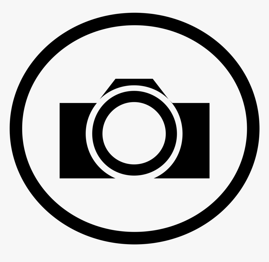 Black And White Logos - Camera Logo Png Hd, Transparent Png
