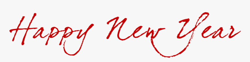 Happy New Year Wirinting Png, Transparent Png