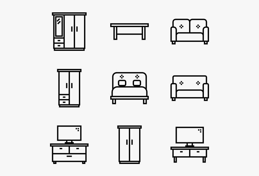 Home Furniture - Adobe Logos Black And White, HD Png Download