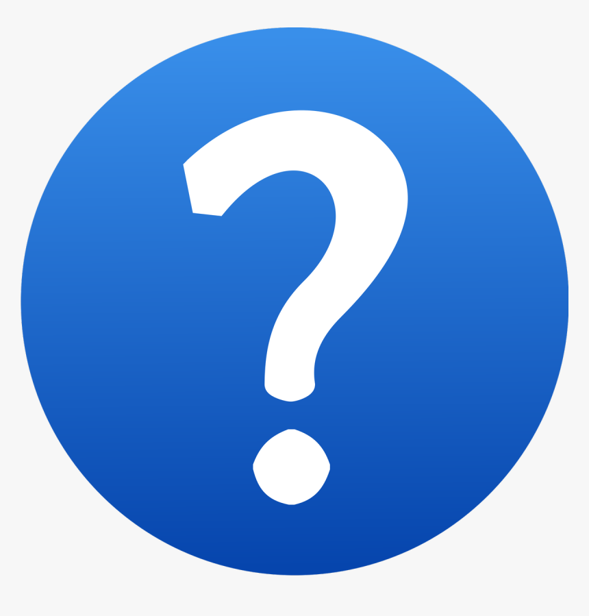 Question Mark Png Blue, Transparent Png