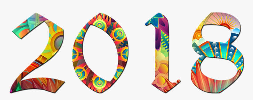 2018 New Year Png - New Year, Transparent Png