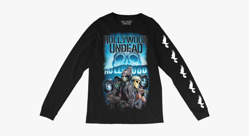 Comic Crew Long Sleeve - Hollywood Undead Long Sleeve Shirt, HD Png Download