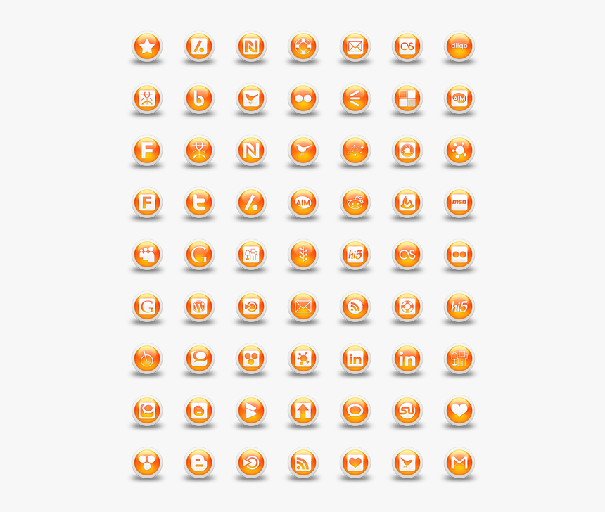 Social Media Icons , Png Download - Circle, Transparent Png