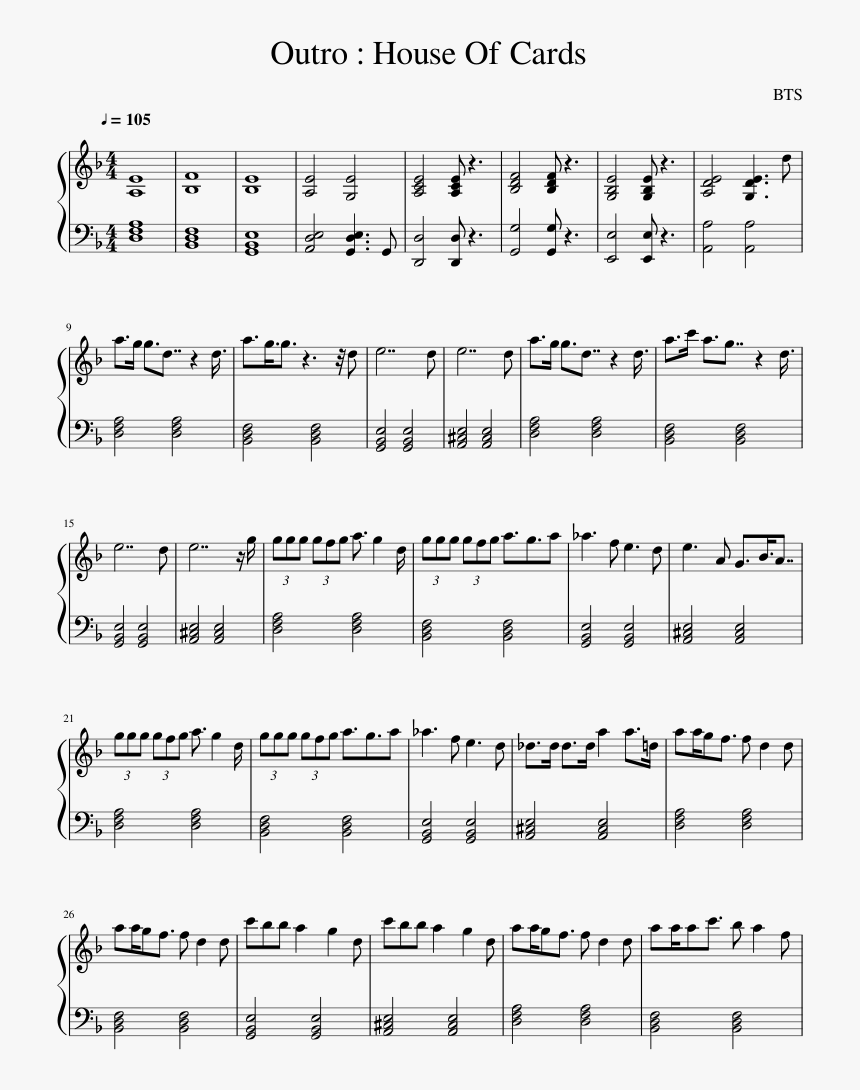 In The Night Sheet Music Composed By The Weeknd 1 Of - Sheet Music, HD Png Download