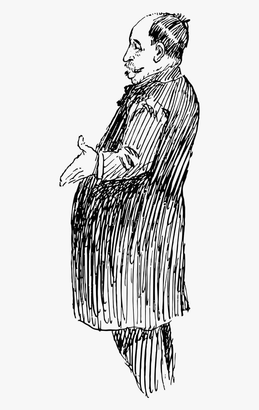 Man Shrug Gesture Free Picture - Sketch, HD Png Download