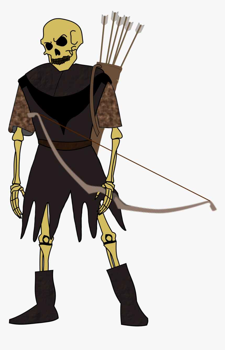 Transparent Cartoon Arrow Png - Multiple Arrow Silhouette Archer, Png Download