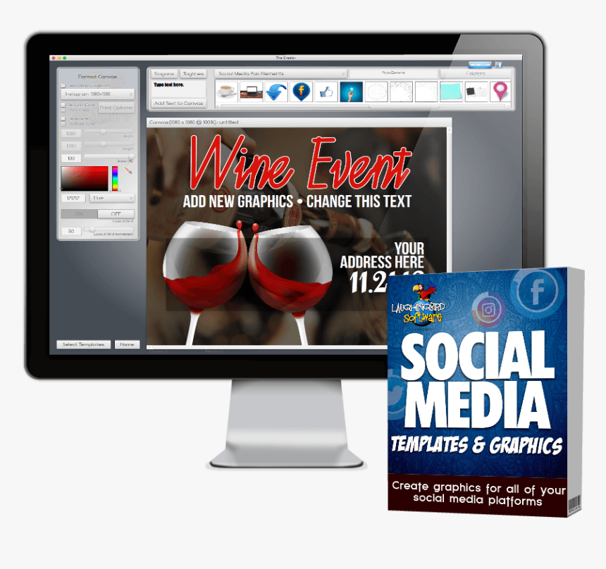 The Social Media Template Pak Is Your All In One Solution - Ebook Mockup, HD Png Download