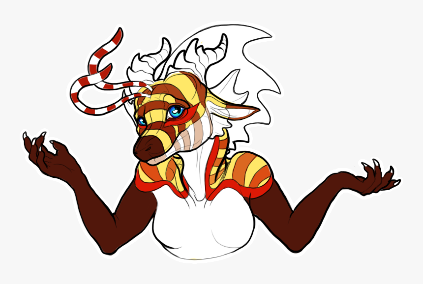 Mas Shrugging - Cartoon, HD Png Download