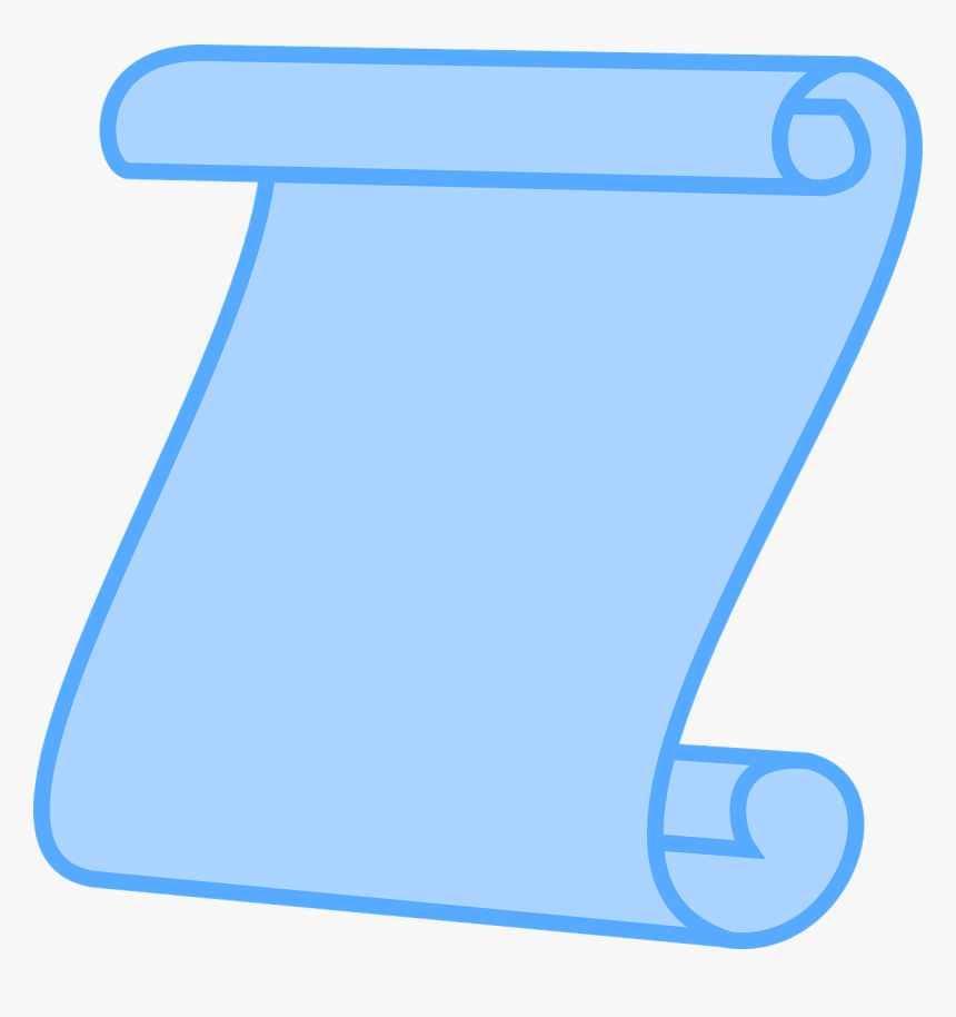 Free Clip Art Borders Scroll Free Clipart Images Clipartix - Scroll Clip Art Blue, HD Png Download