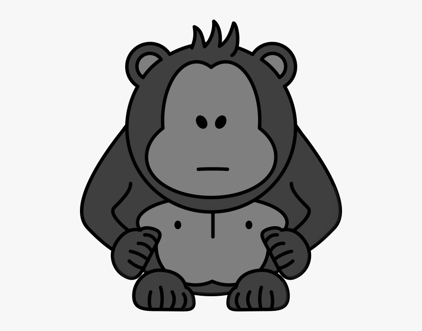 Jpg Library Library Gorilla Clipart - Gorilla Clipart, HD Png Download