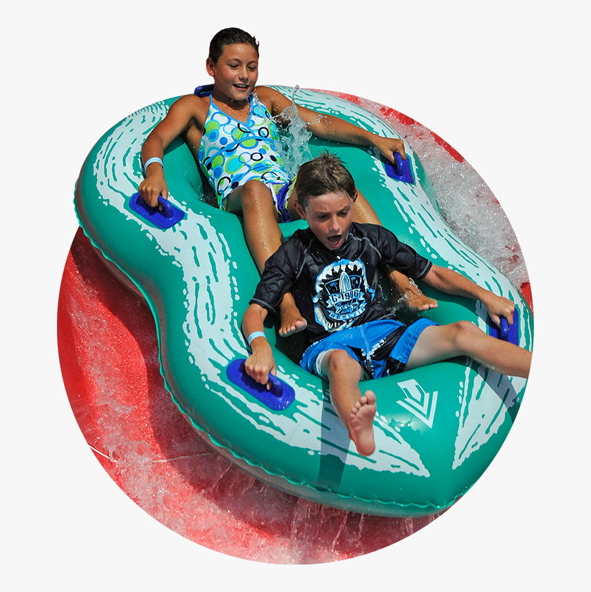 Kids On Slide In Waterpark - Master Blaster Water Slide Tube, HD Png Download