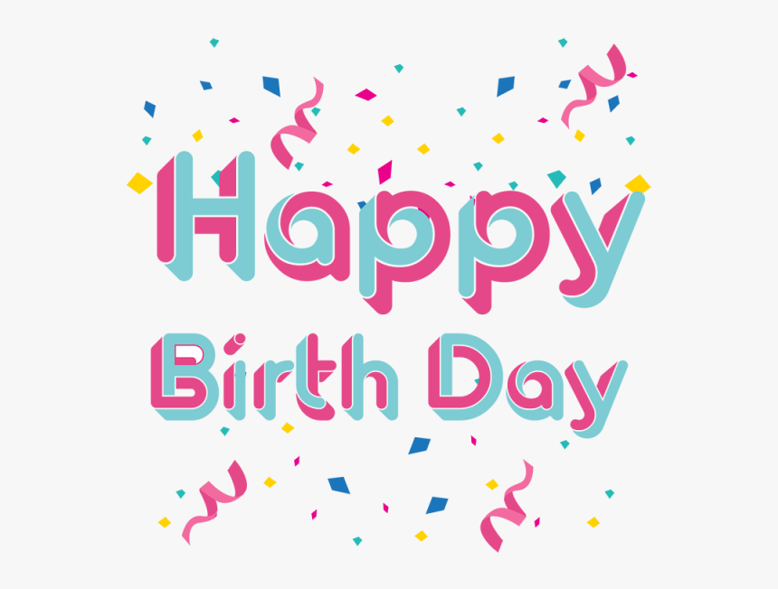 Confetti - Feliz Cumpleaños Letras Png, Transparent Png