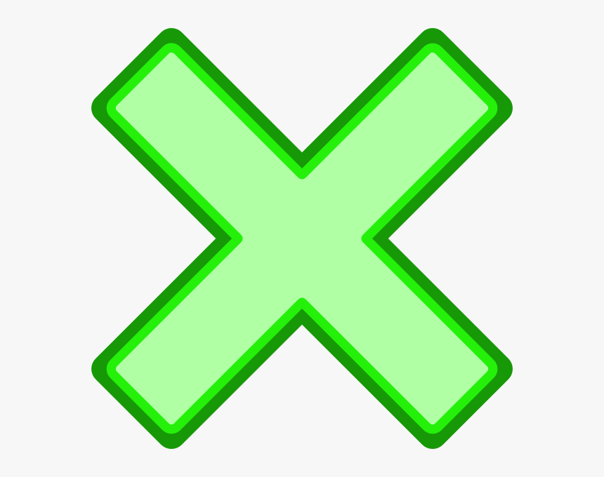 Green Cross Mark Svg Clip Arts, HD Png Download
