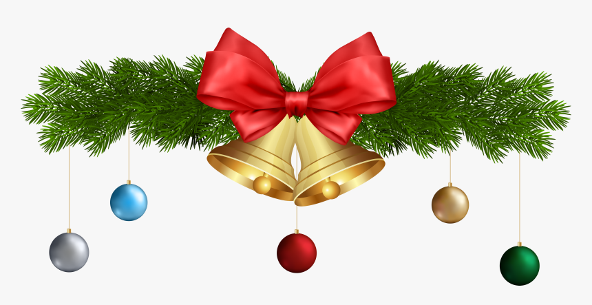 Christmas Ornament Jingle Bell Clip Art - Christmas Decor Png Transparent, Png Download