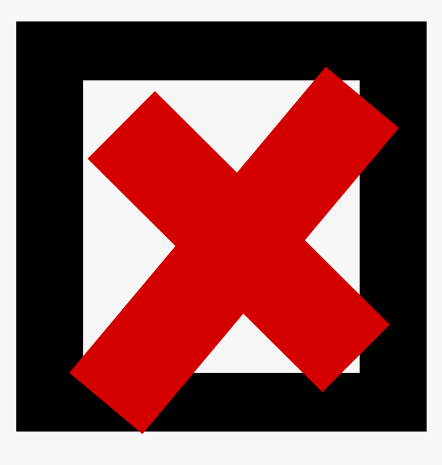 Angle,area,text Red X In Box, HD Png Download , Transparent Png Image