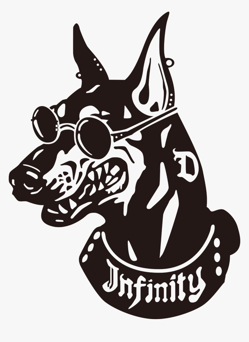 Dobermann Great Dane Miniature Pinscher Drawing - Doberman Illustration, HD Png Download