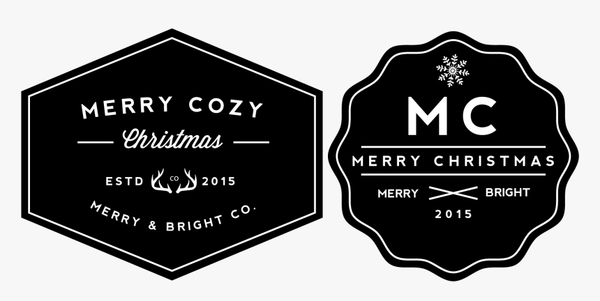 Holiday Gift Tags Png - Black & White Tag Png, Transparent Png