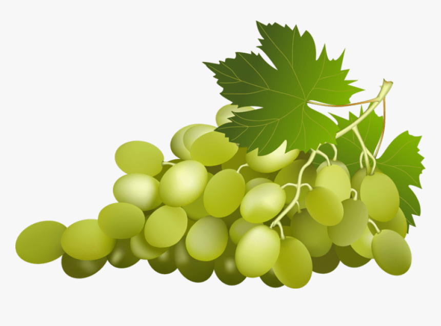 Grape Free Png Image - Green Grapes Clip Art, Transparent Png