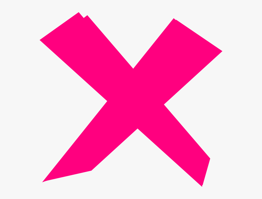 Clipart Box Cross - Pink Tick And Cross, HD Png Download