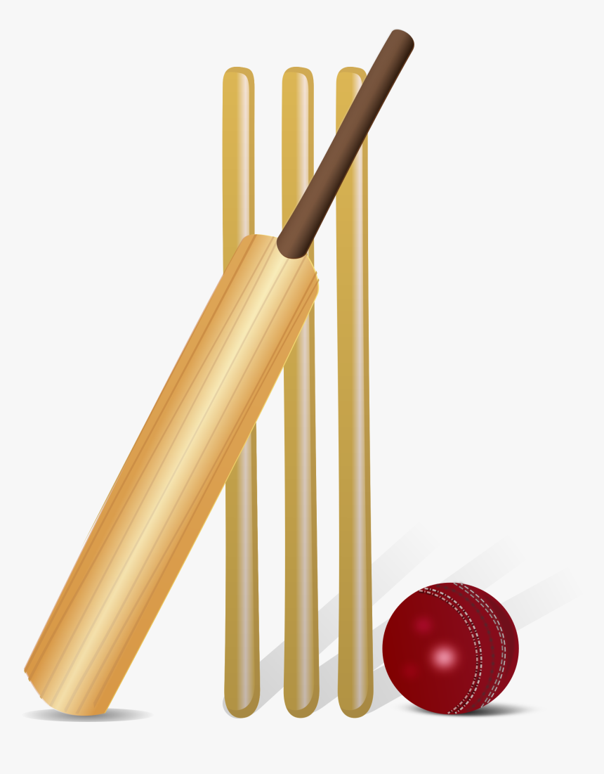 Cricket Ball Png Image - Cricket Bat And Ball Png, Transparent Png