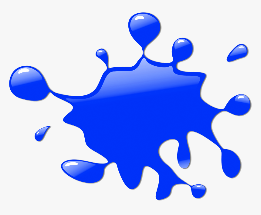 Free Blue Paintball Splat Clip Art Blue Paint Splatter Clipart, HD